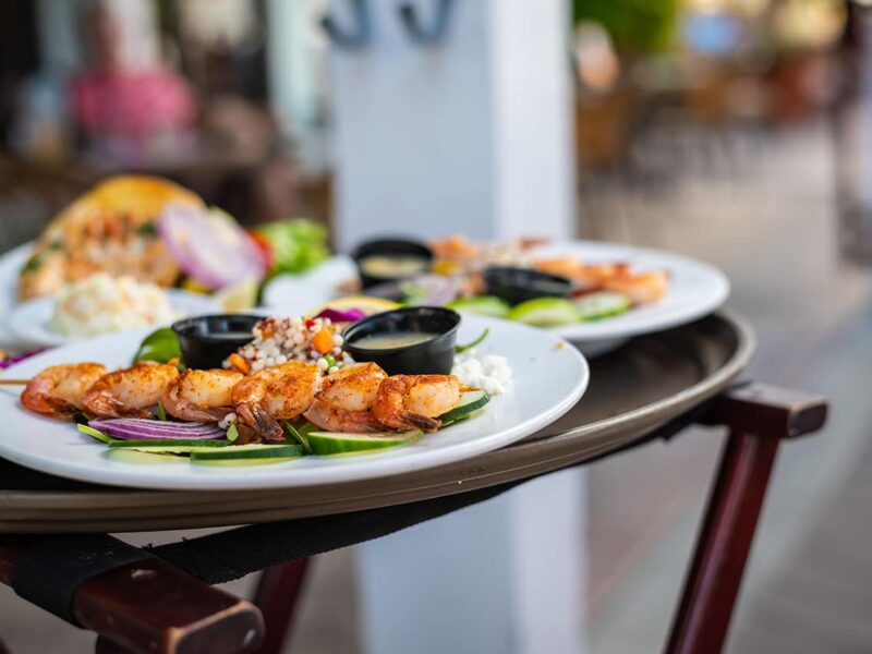 Shrimps-Gericht in Fort Myers Beach (C) Fort Myers - Islands, Beaches & Neighborhoods
